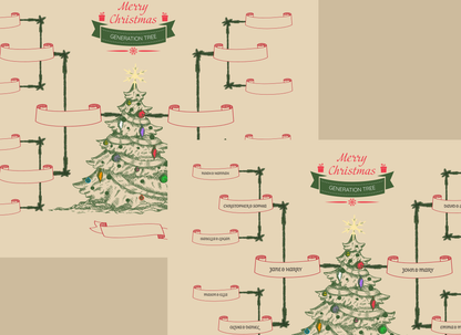 4-Generation-Family-Tree – Christmas Tree Theme (Digital)