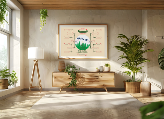 4-Generation-Family-Tree – Christmas Tree Theme (Digital)